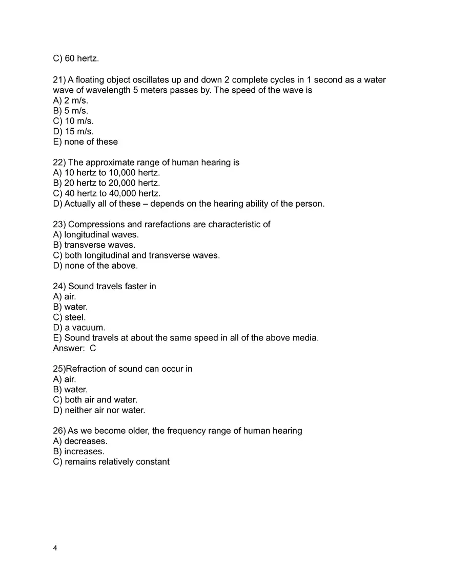 Sound Waves and Resonance Conceptual Questions - Page 4