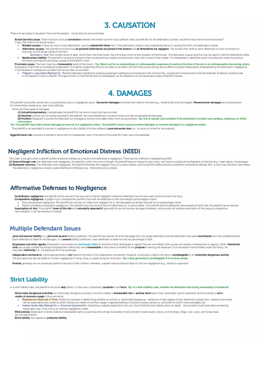 Torts Approsheet Road Map - Page 2