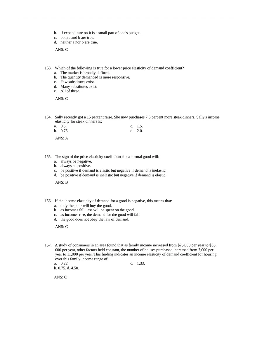 Price Elasticity of Demand and Supply Answer Key Part 4 - Page 4
