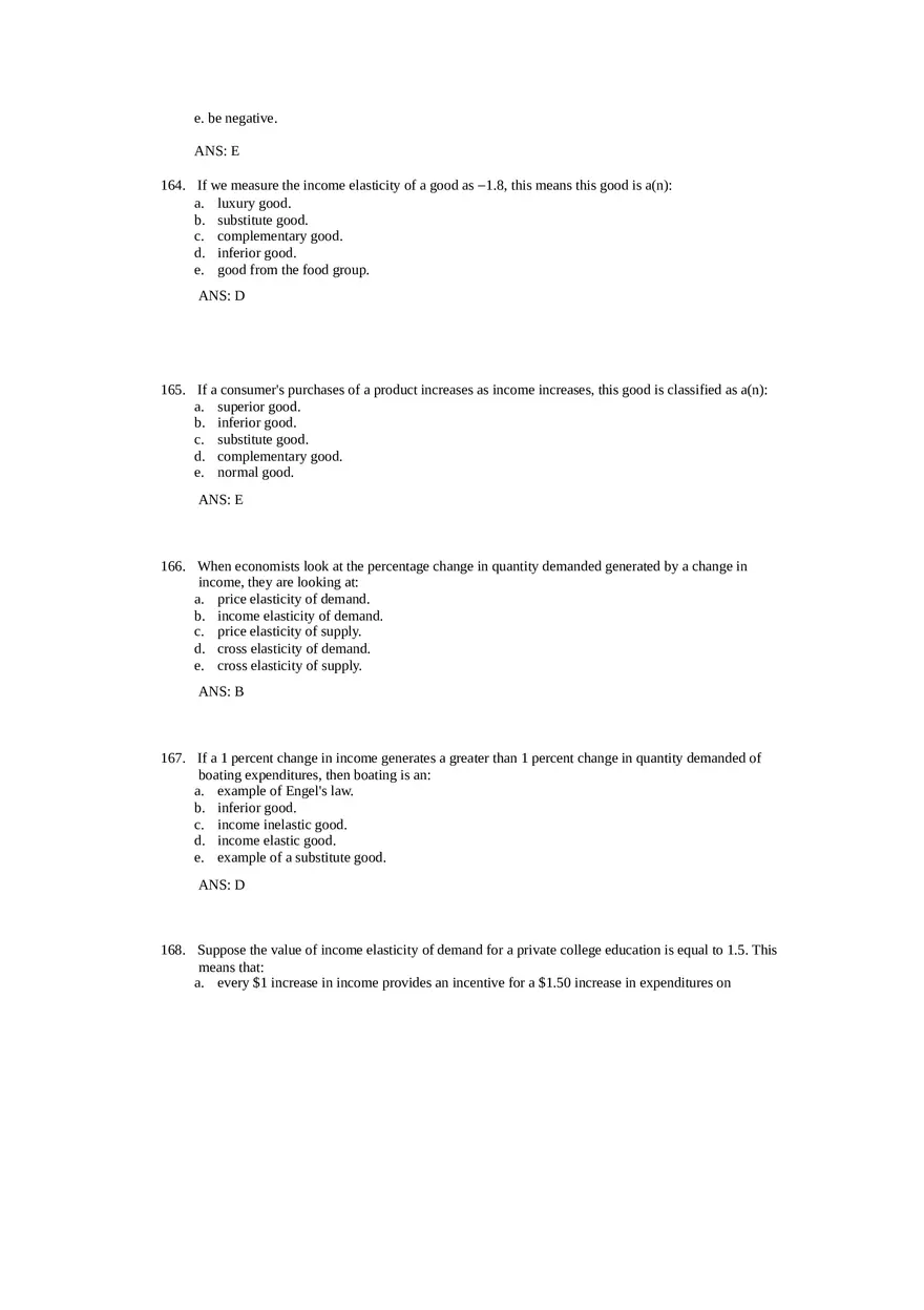 Price Elasticity of Demand and Supply Answer Key Part 4 - Page 6