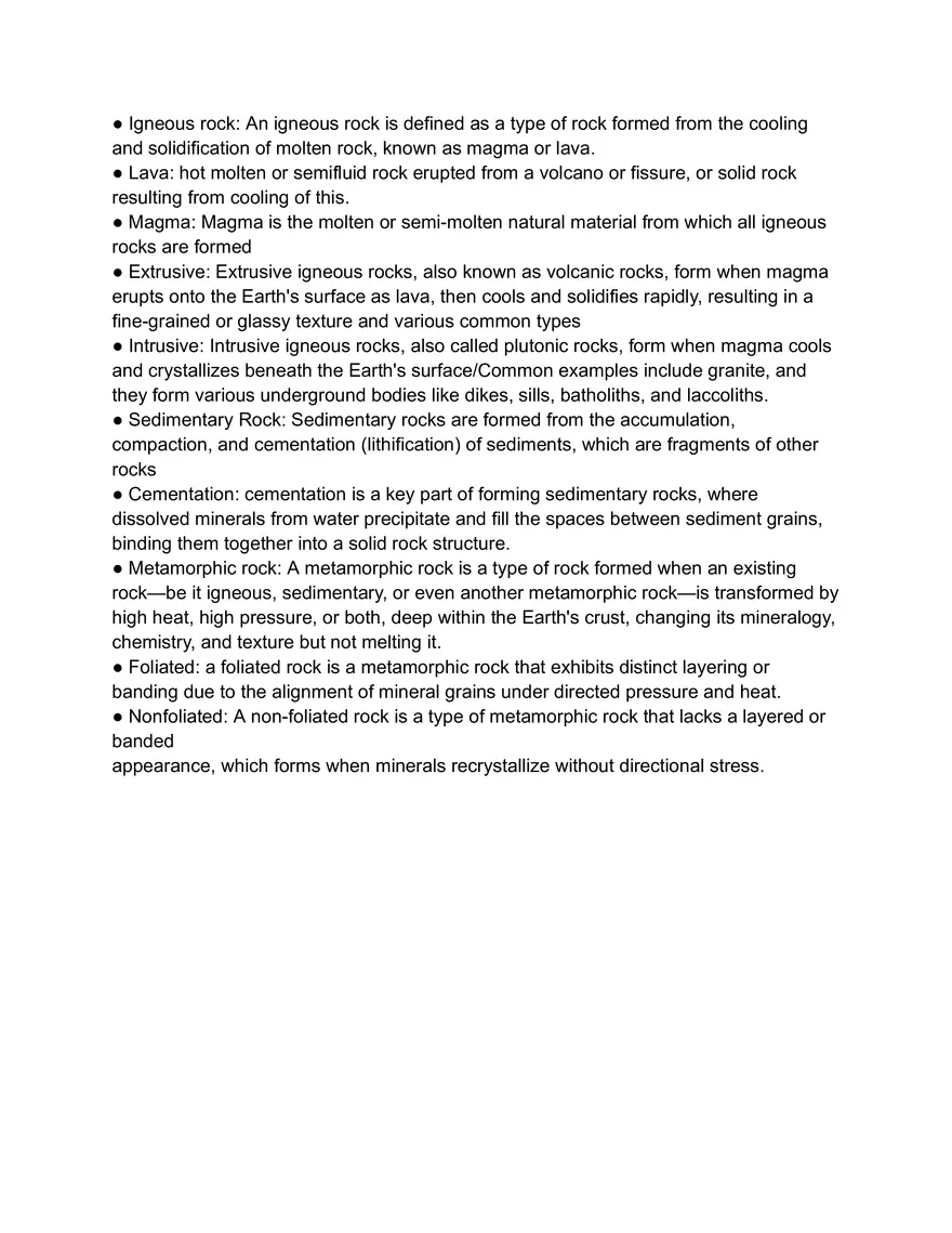 Week 5: Vocabulary Cheat Sheet - Page 1