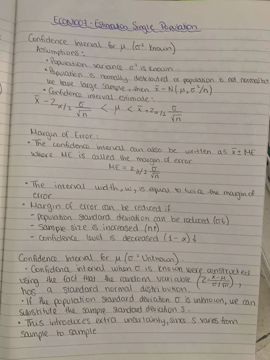 Estimation Single Population - Page 1