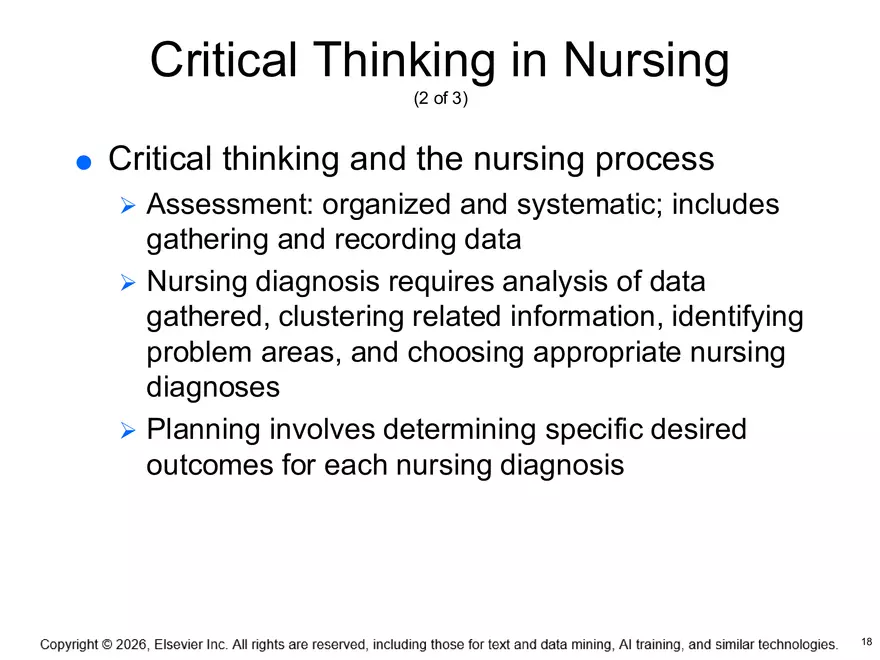 Chapter 4: The Nursing Process, Critical Thinking, and Clinical Judgment - Page 10