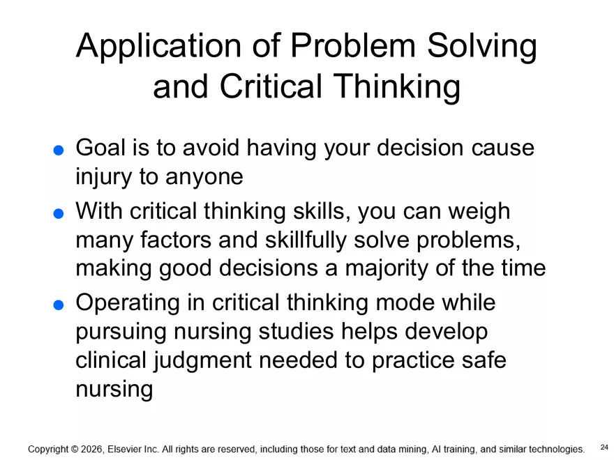 Chapter 4: The Nursing Process, Critical Thinking, and Clinical Judgment - Page 17