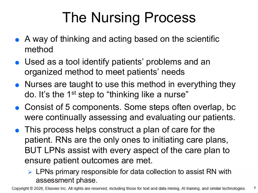 Chapter 4: The Nursing Process, Critical Thinking, and Clinical Judgment - Page 20