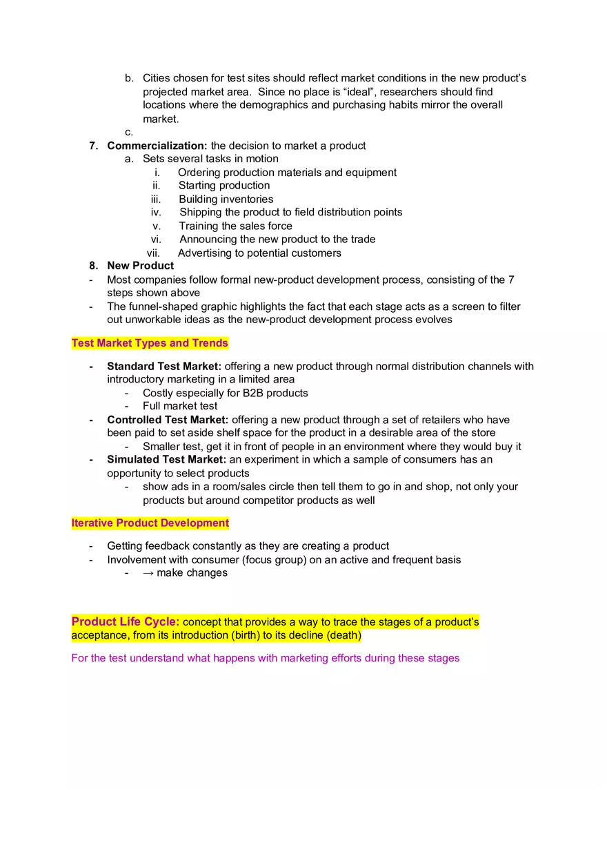 Marketing Exam Chapter 2 Study Guide - Page 7
