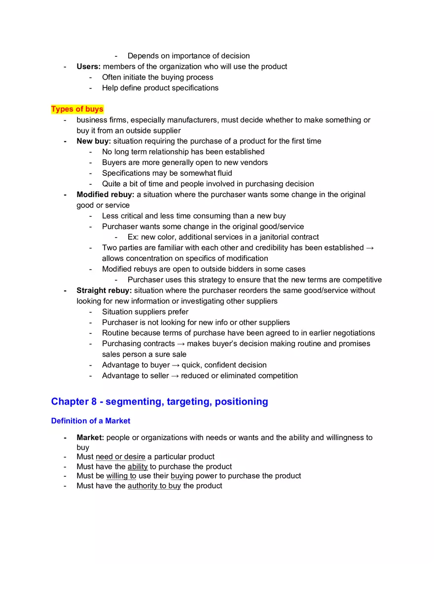Marketing Exam Chapter 2 Study Guide - Page 13
