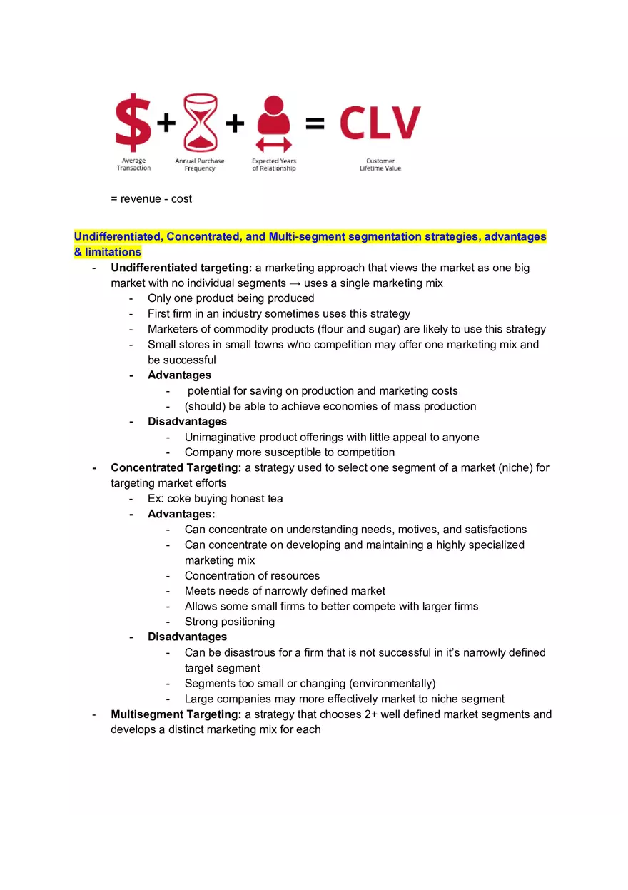 Marketing Exam Chapter 2 Study Guide - Page 18