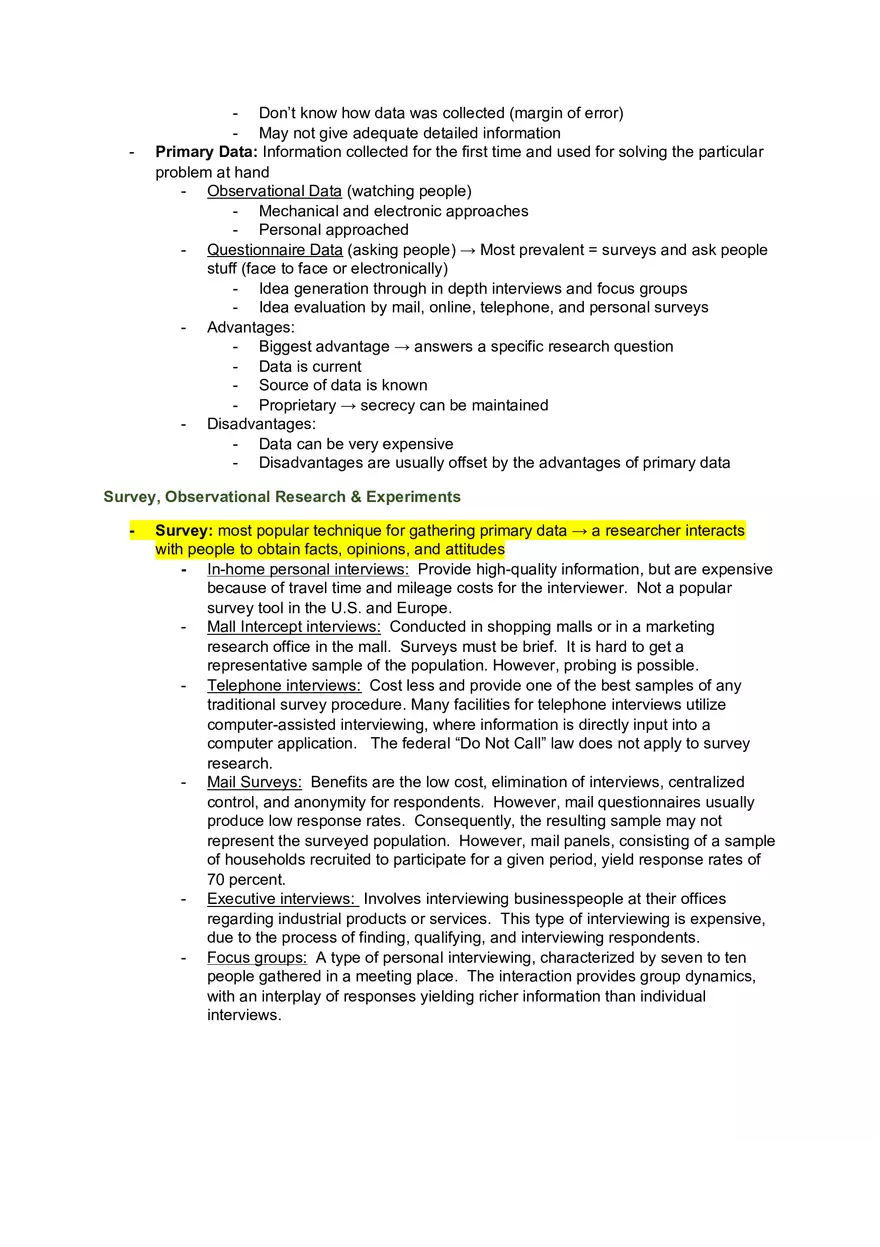 Marketing Exam Chapter 2 Study Guide - Page 21