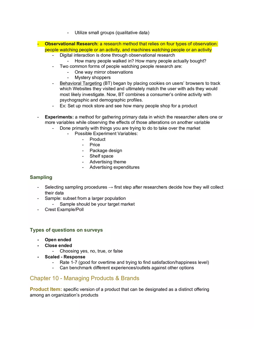 Marketing Exam Chapter 2 Study Guide - Page 22