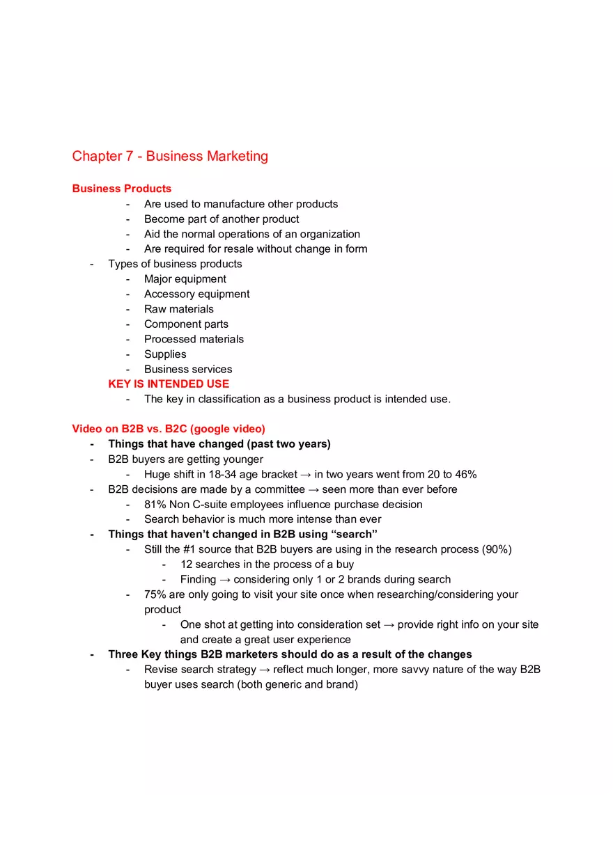 Marketing Exam Chapter 2 Study Guide - Page 1