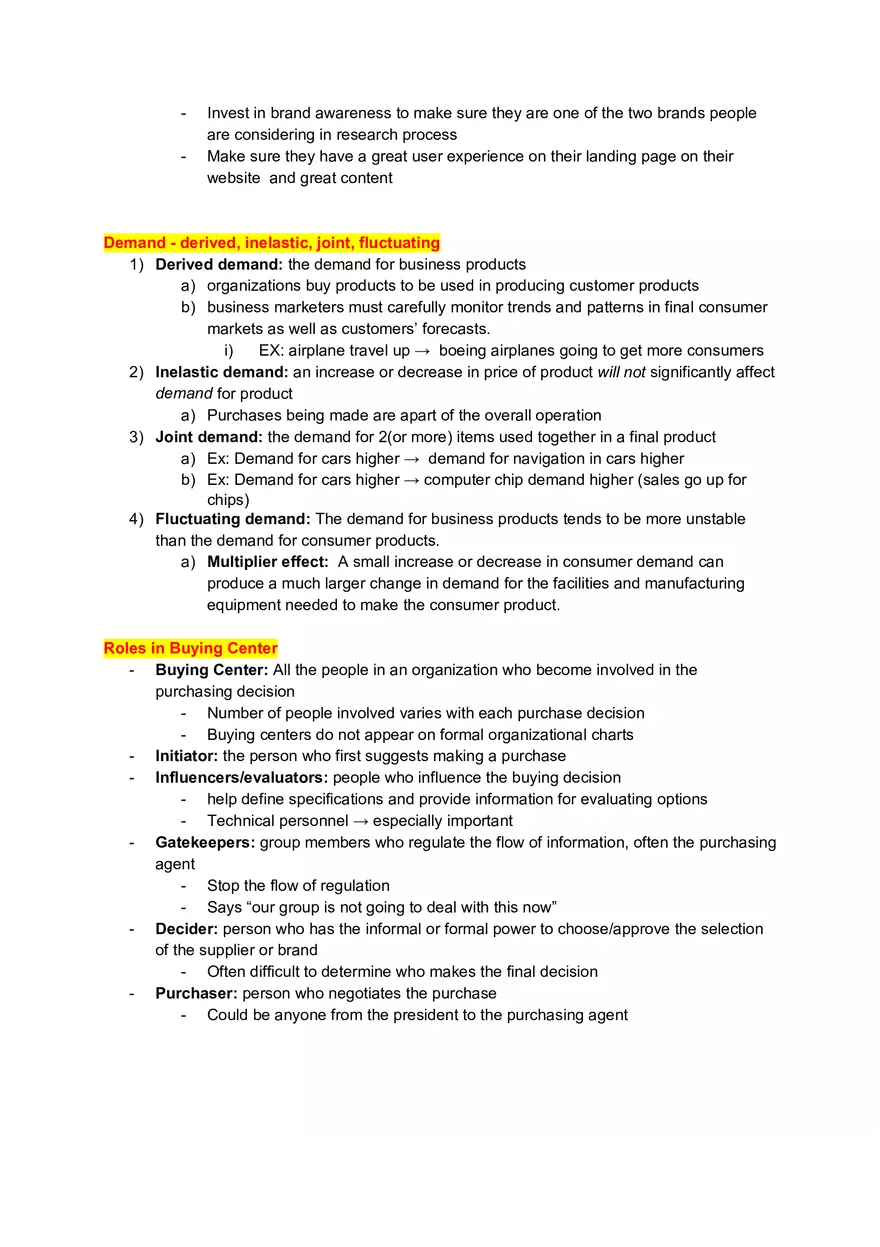 Marketing Exam Chapter 2 Study Guide - Page 2