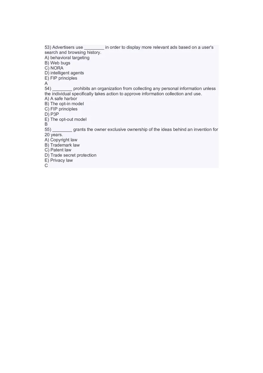 Introduction to Information Systems and Data Analytics Answers Part 4 - Page 7