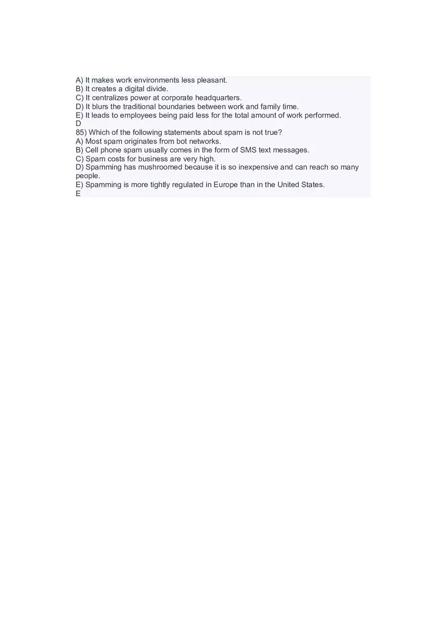 Introduction to Information Systems and Data Analytics Answers Part 4 - Page 10