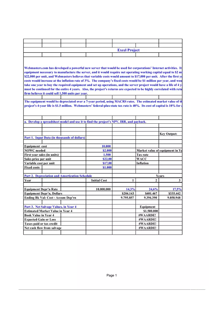 Project Excell Final Government Finance - Page 1