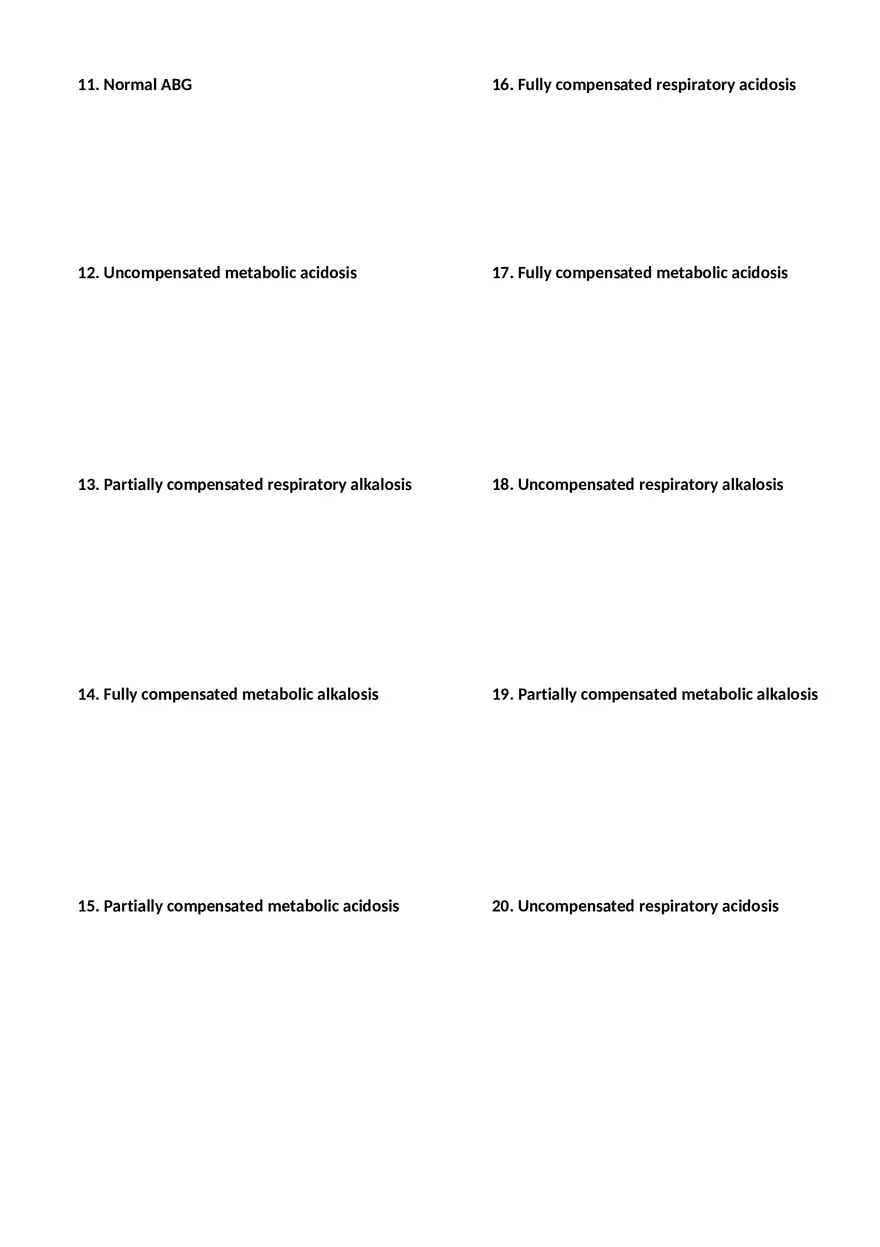 Chemistry 20 Questions ABG Practice Problems - Page 2