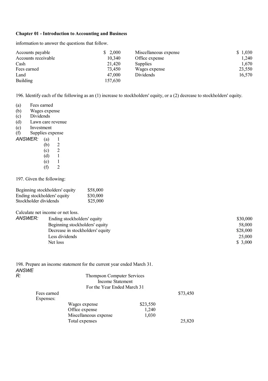 Introduction to Accounting and Business Ch 1 Part 3 - Page 13