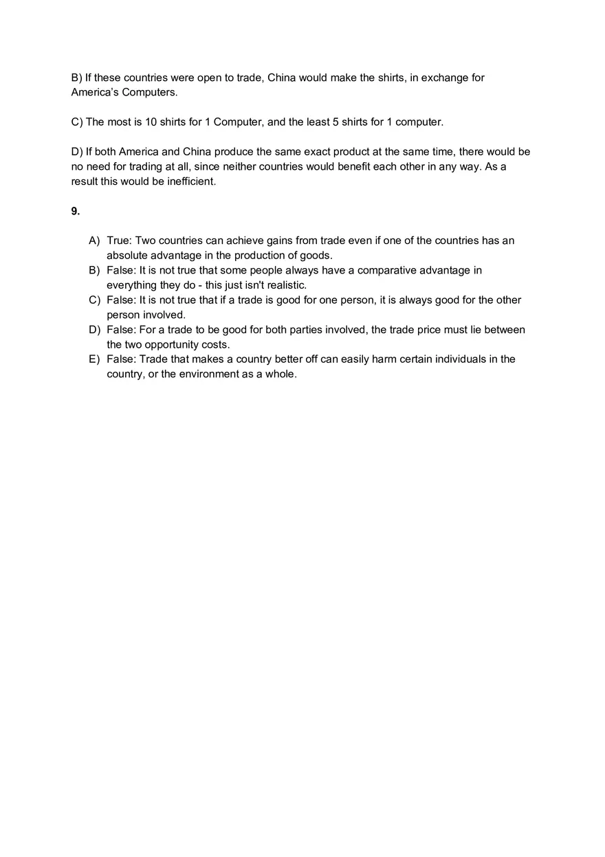 Economics - Assignment #3 Answers - Page 4