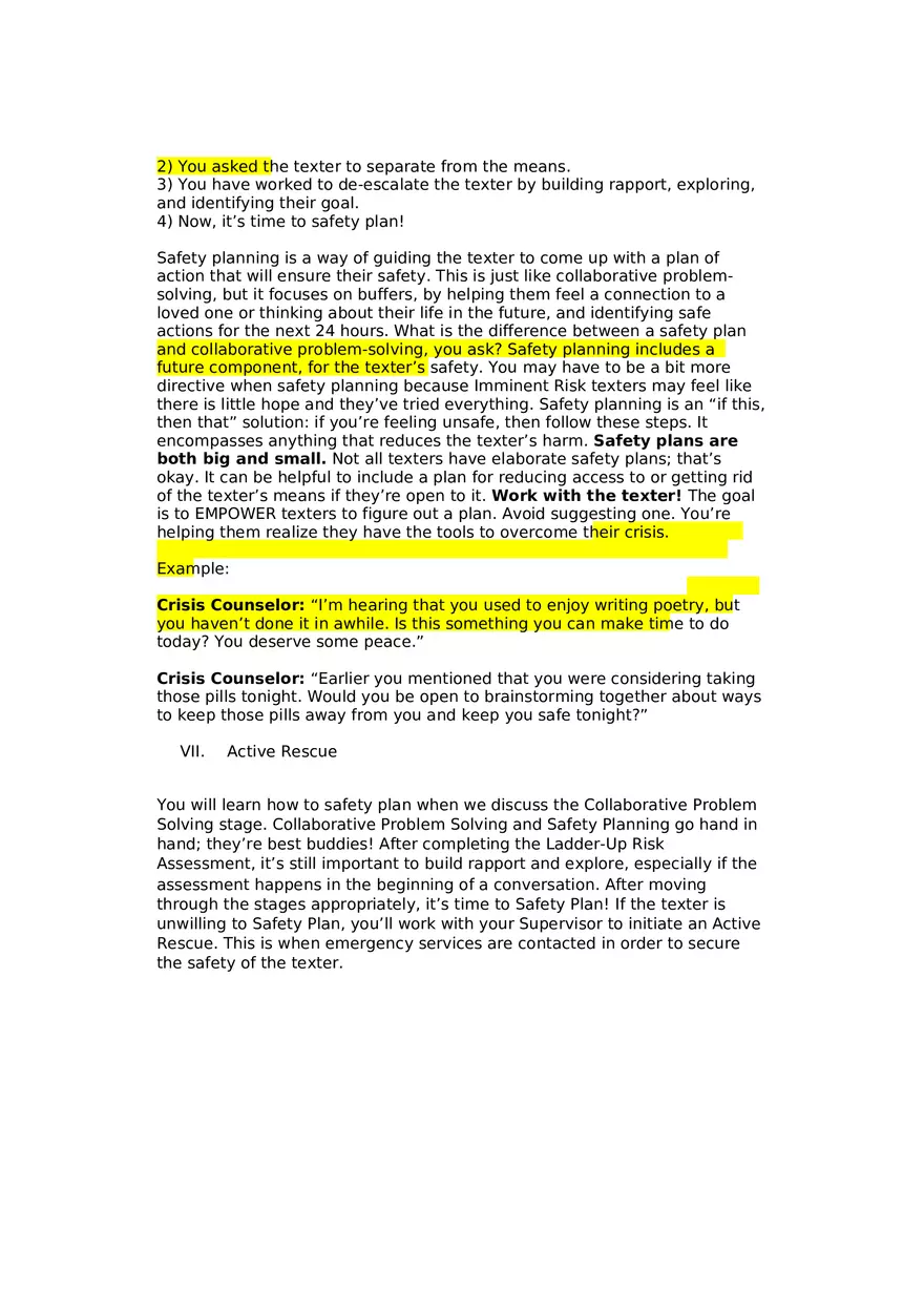 Exploring and Identifying the Precipitating Event in Crisis Intervention - Page 8