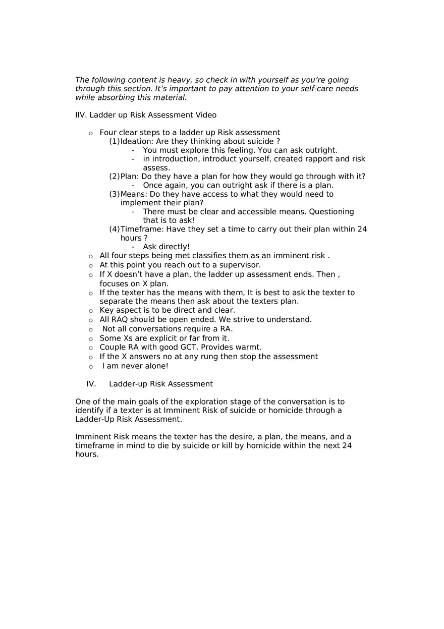 Exploring and Identifying the Precipitating Event in Crisis Intervention - Page 12