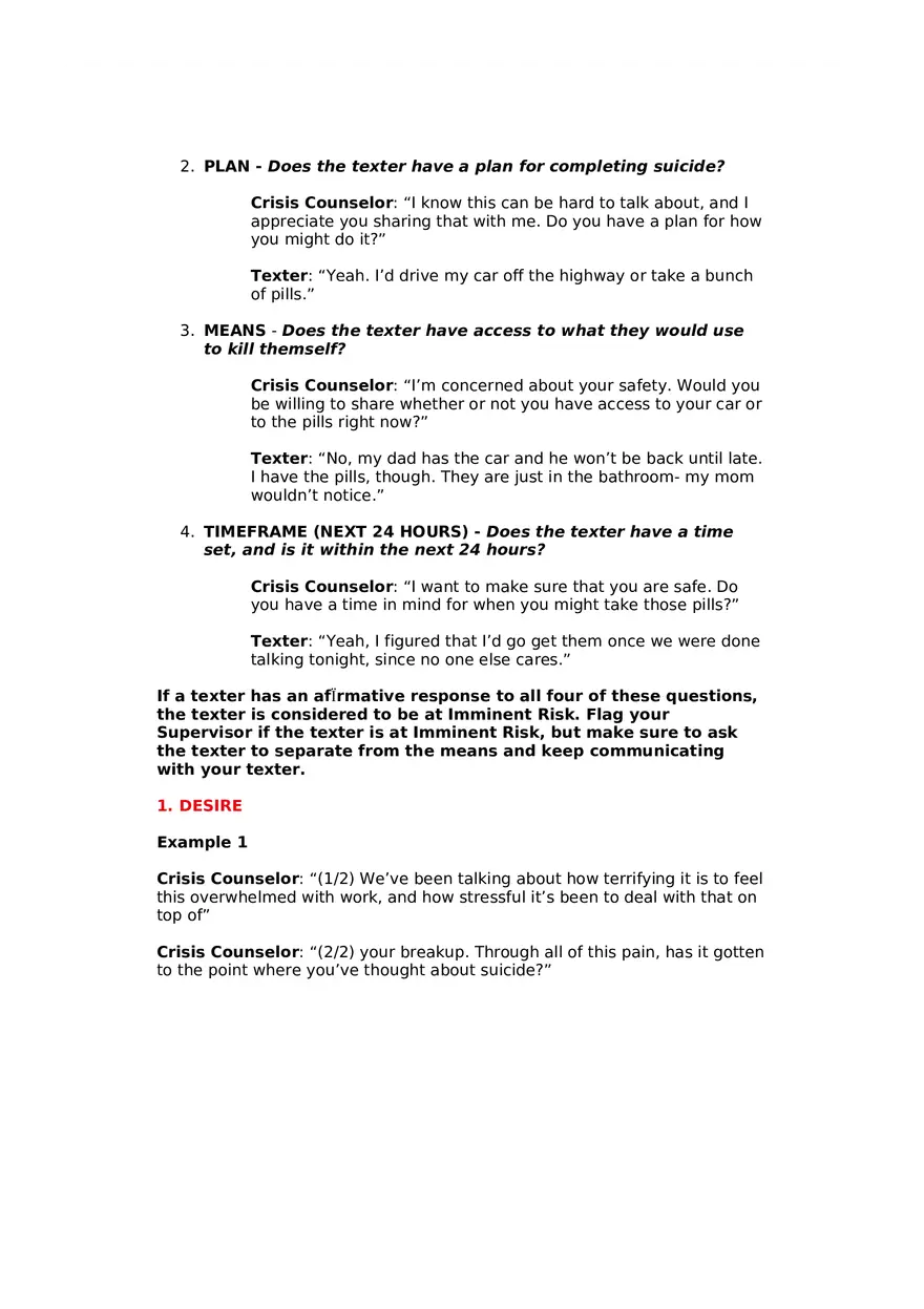Exploring and Identifying the Precipitating Event in Crisis Intervention - Page 18