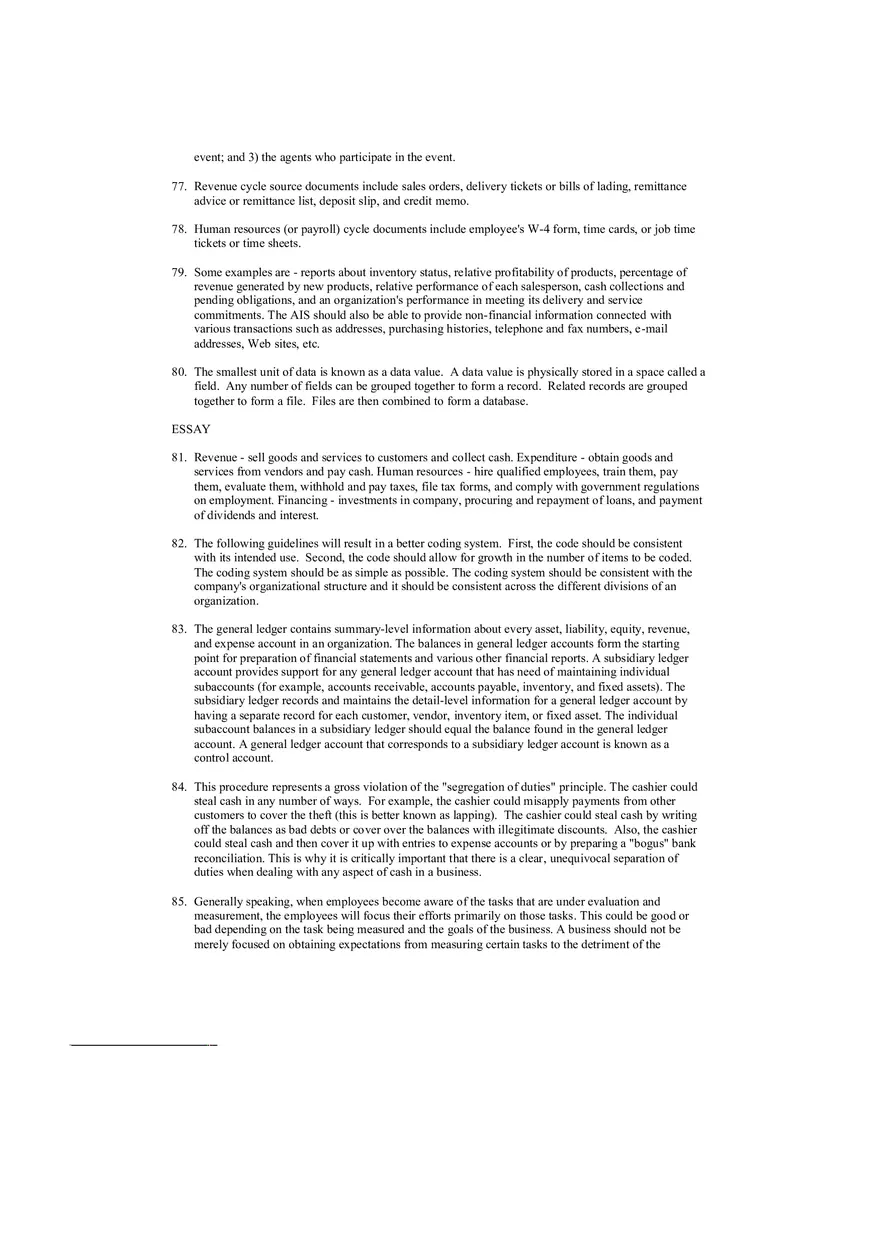Accounting Information System Answer Key Chapter 2 - Page 9