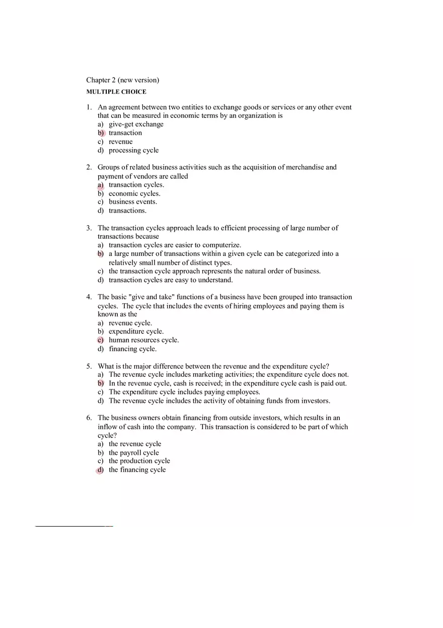 Accounting Information System Answer Key Chapter 2 - Page 11
