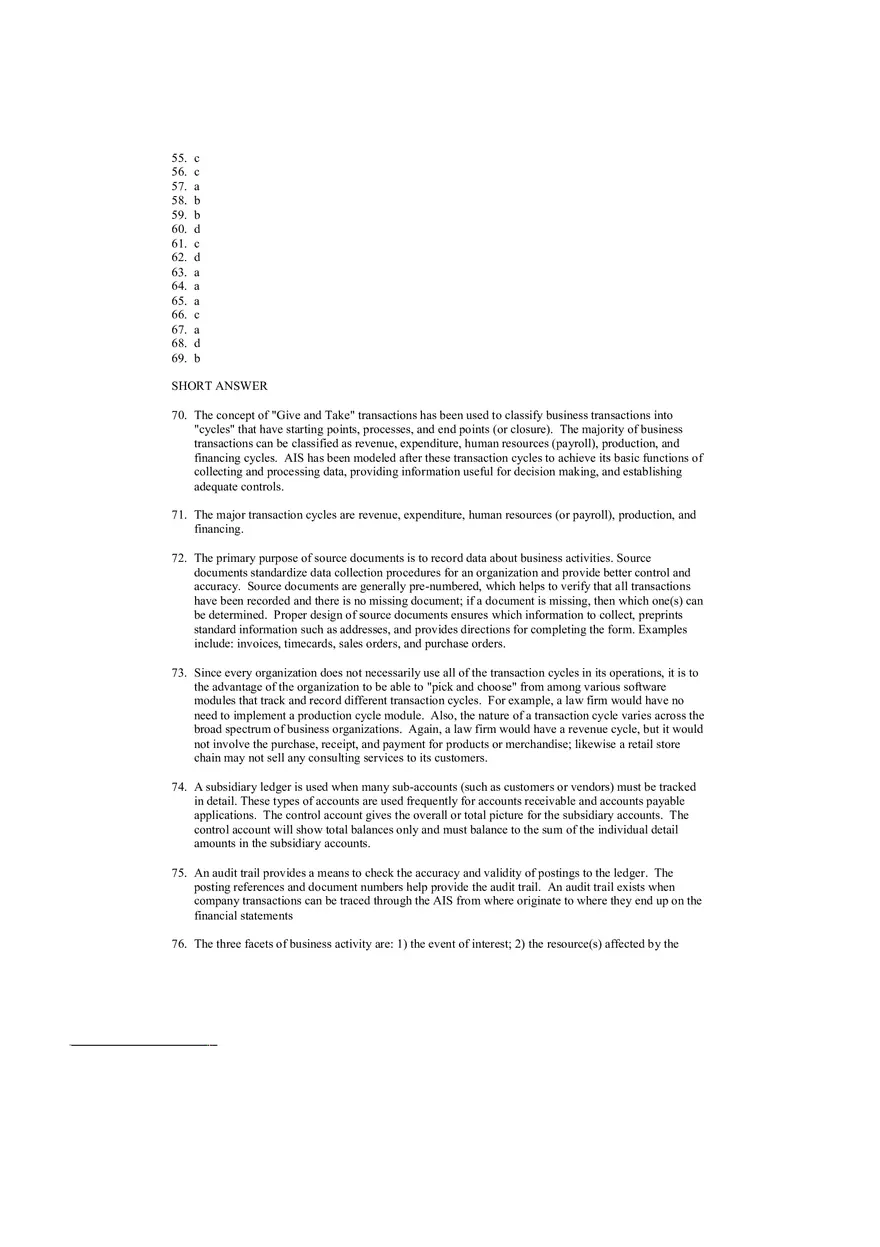 Accounting Information System Answer Key Chapter 2 - Page 2