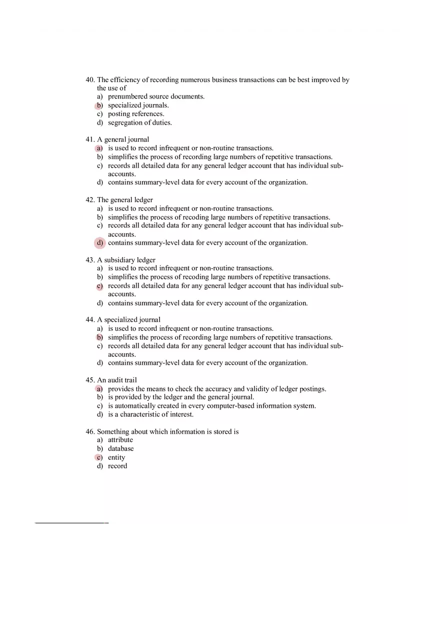Accounting Information System Answer Key Chapter 2 - Page 3