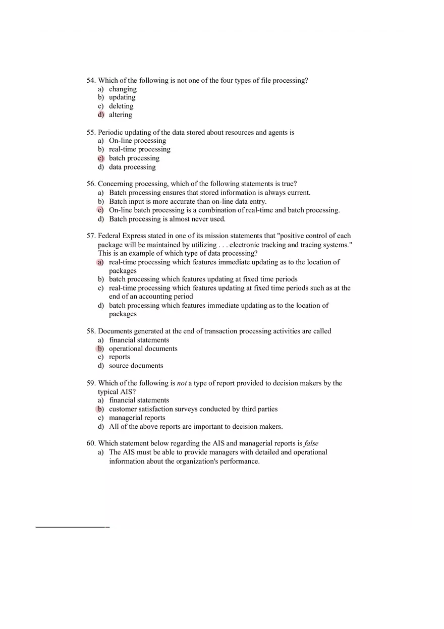 Accounting Information System Answer Key Chapter 2 - Page 5