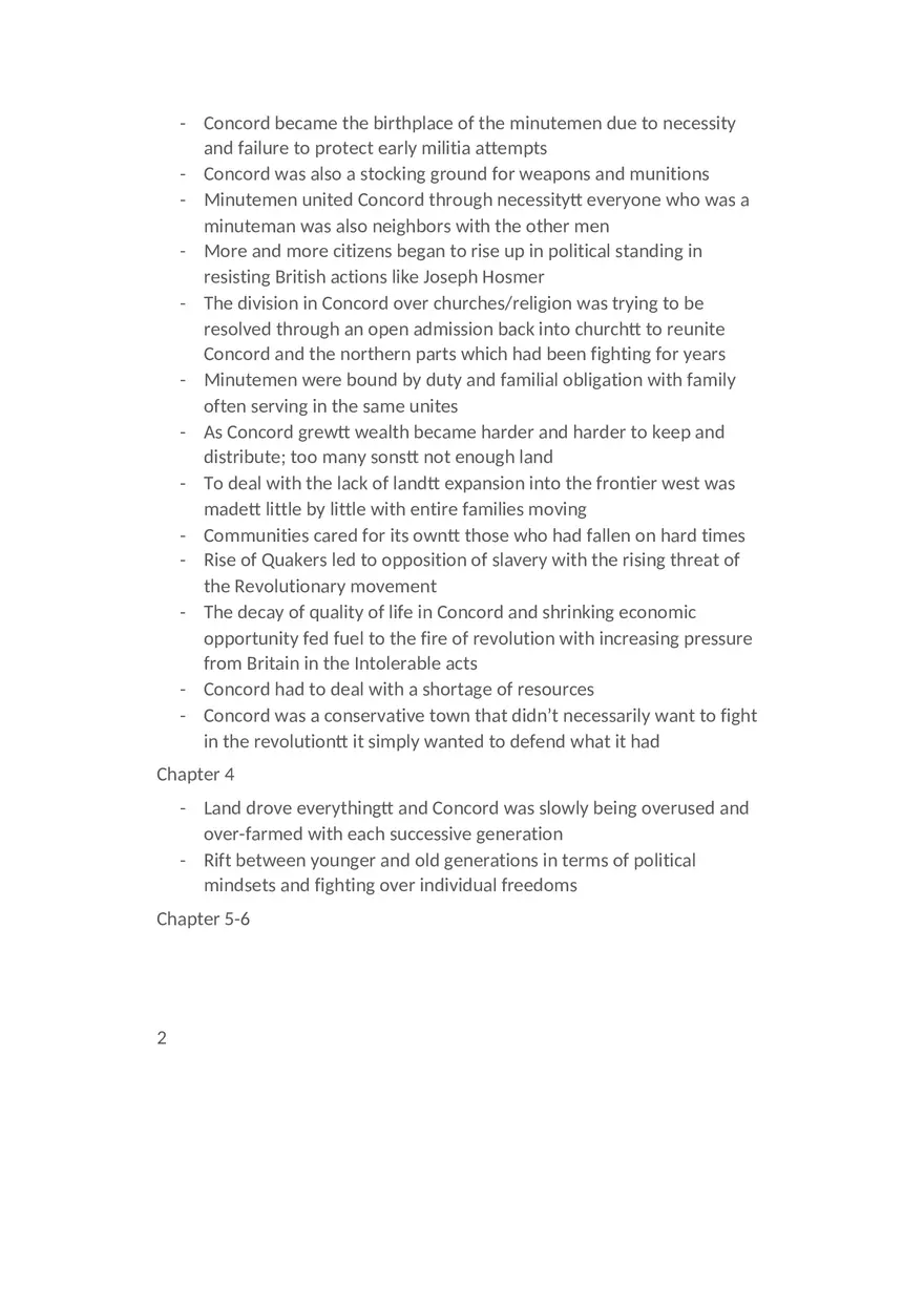 Summary The Minutemen and Their World - Page 2