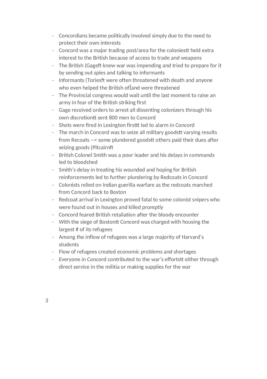 Summary The Minutemen and Their World - Page 3