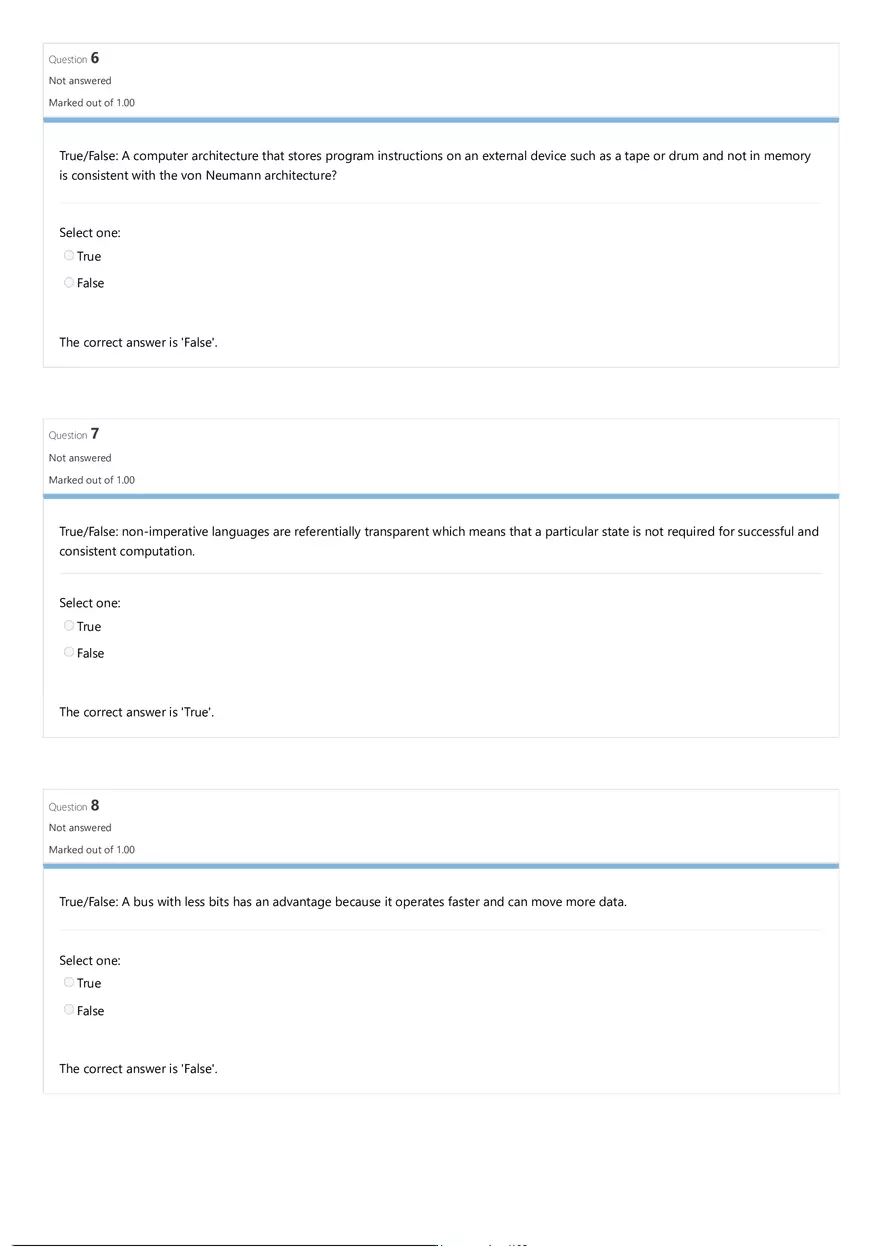 Comparative Programming Languages Review Quiz Attempt Review - Page 11