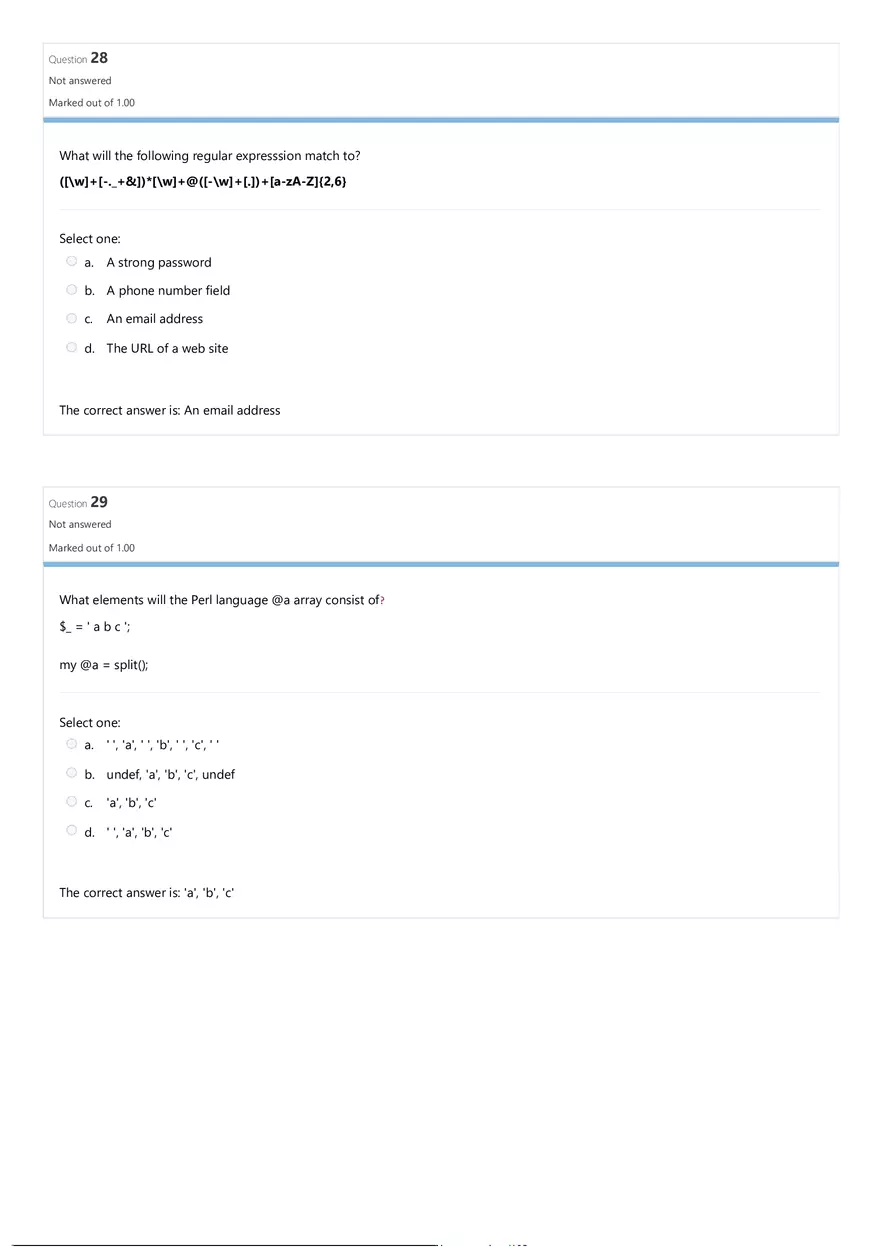 Comparative Programming Languages Review Quiz Attempt Review - Page 4