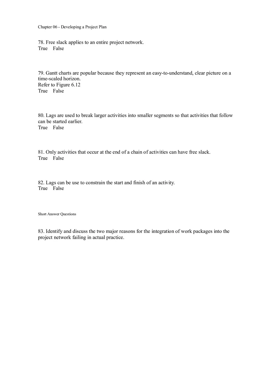 Chapter 06 - Developing a Project Plan Assignment - Page 7