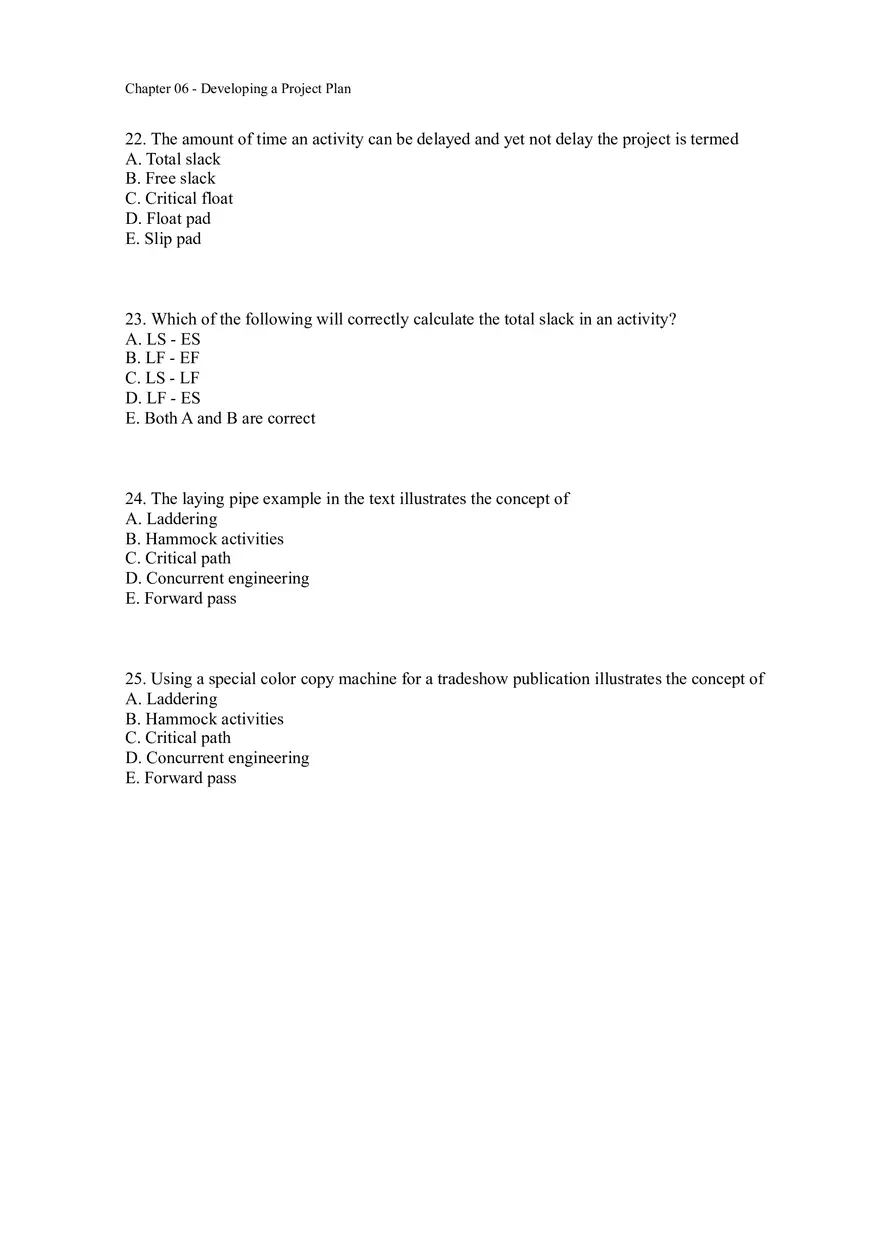 Chapter 06 - Developing a Project Plan Assignment - Page 14