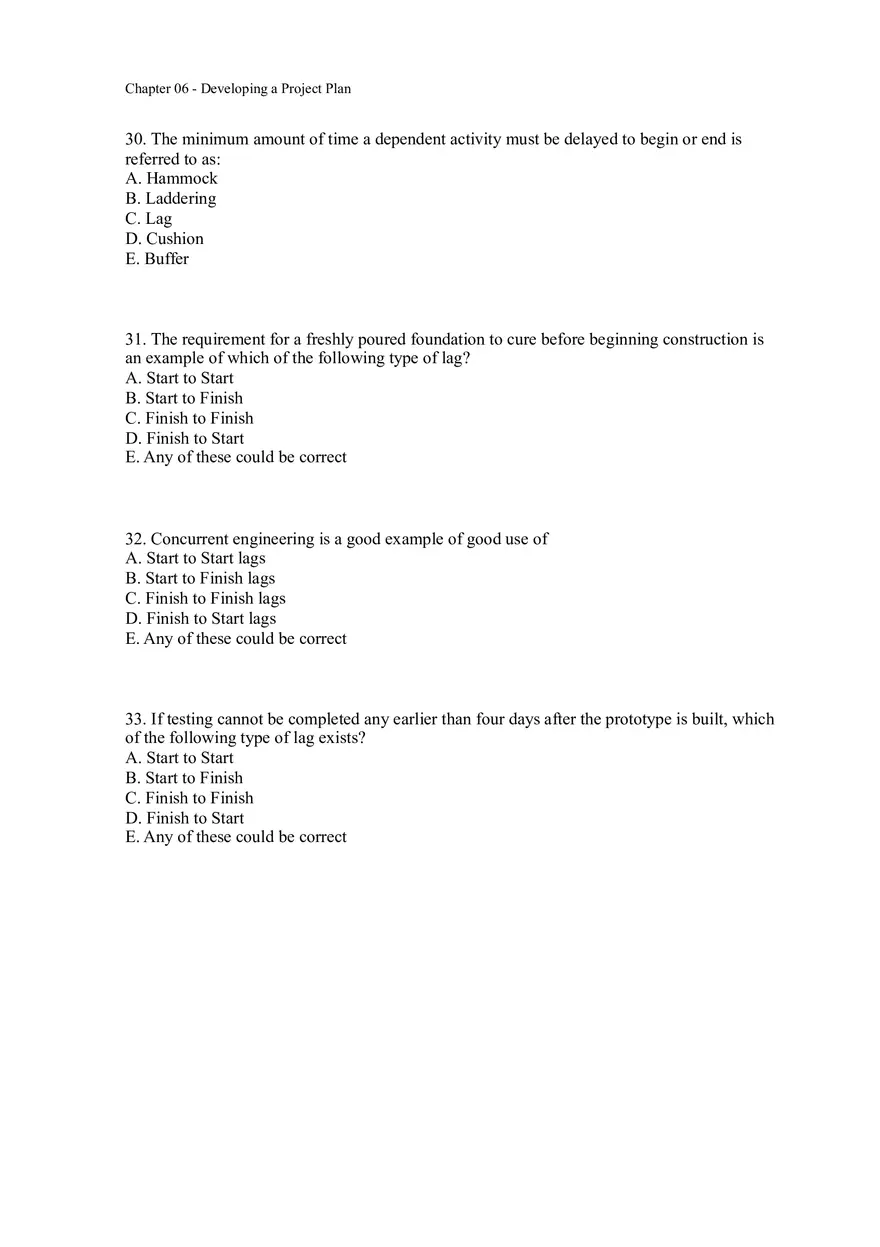 Chapter 06 - Developing a Project Plan Assignment - Page 16