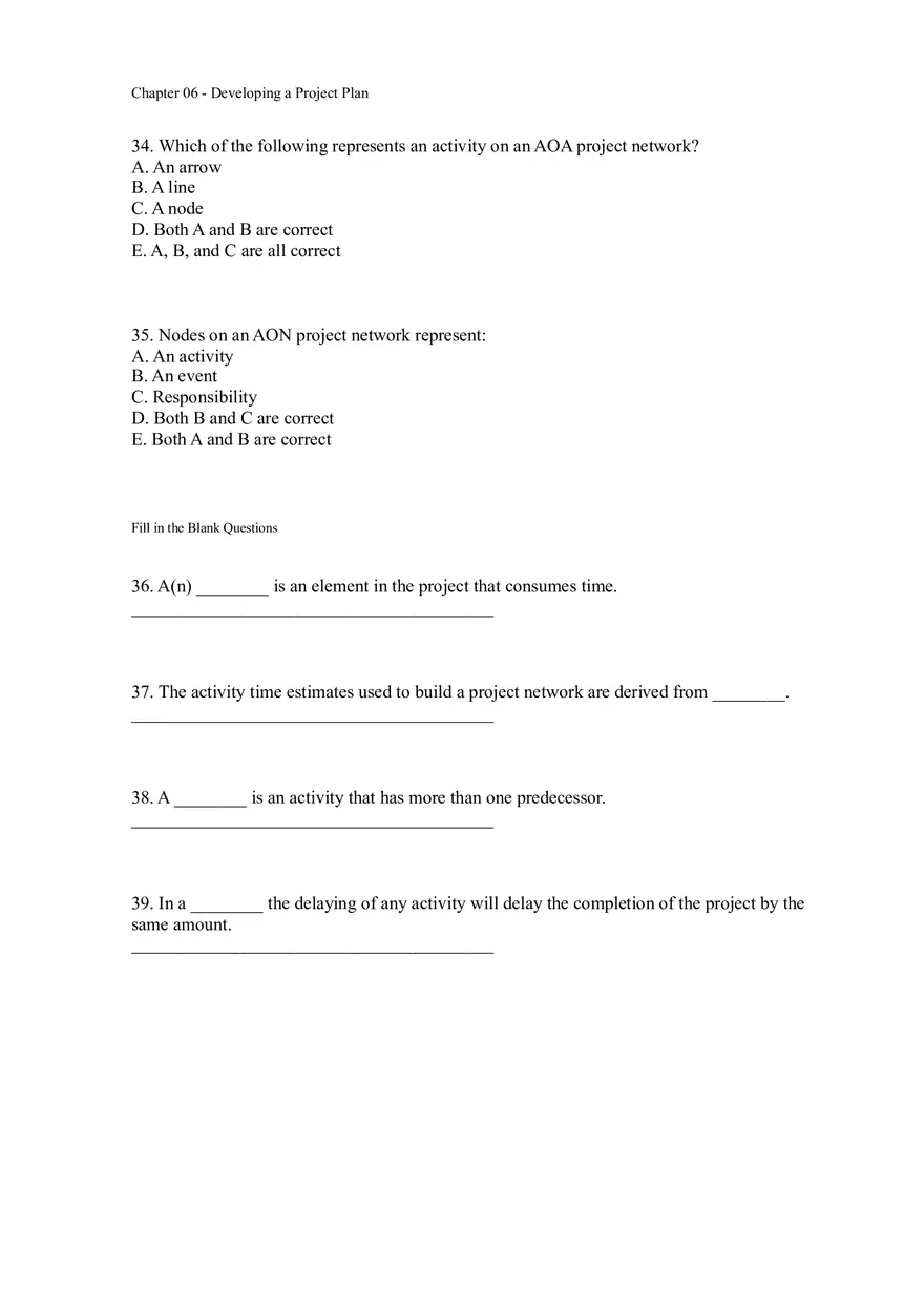 Chapter 06 - Developing a Project Plan Assignment - Page 17