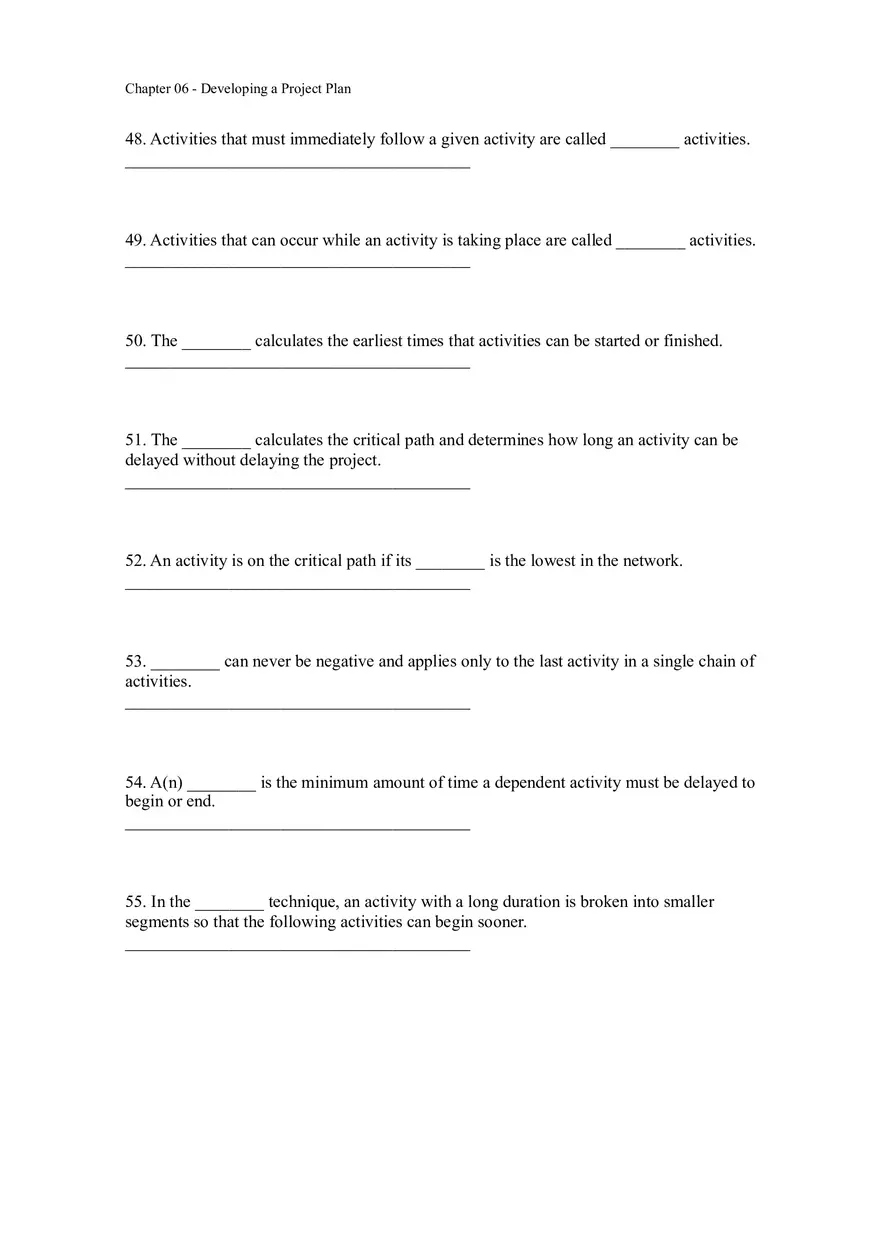 Chapter 06 - Developing a Project Plan Assignment - Page 3