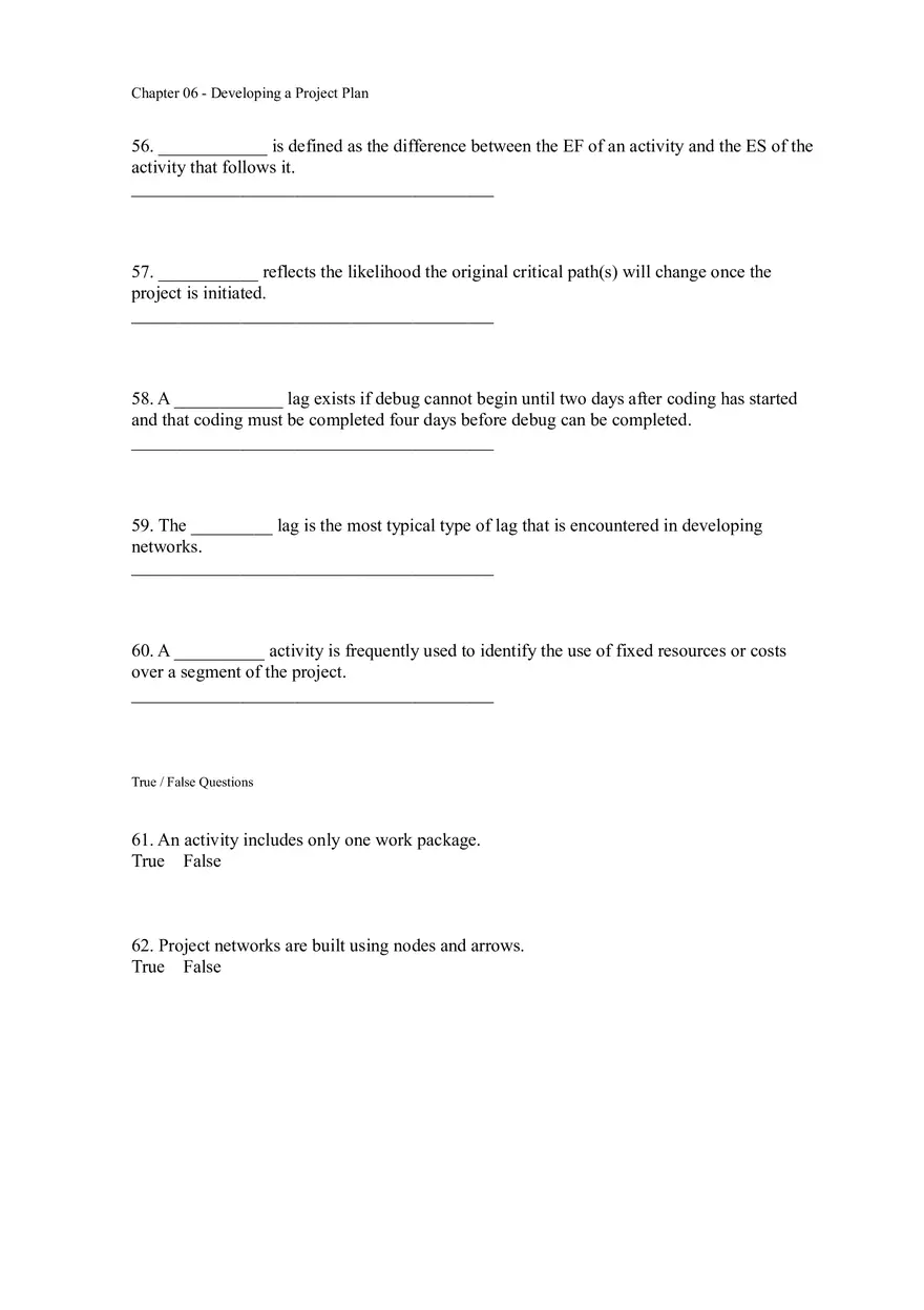 Chapter 06 - Developing a Project Plan Assignment - Page 4