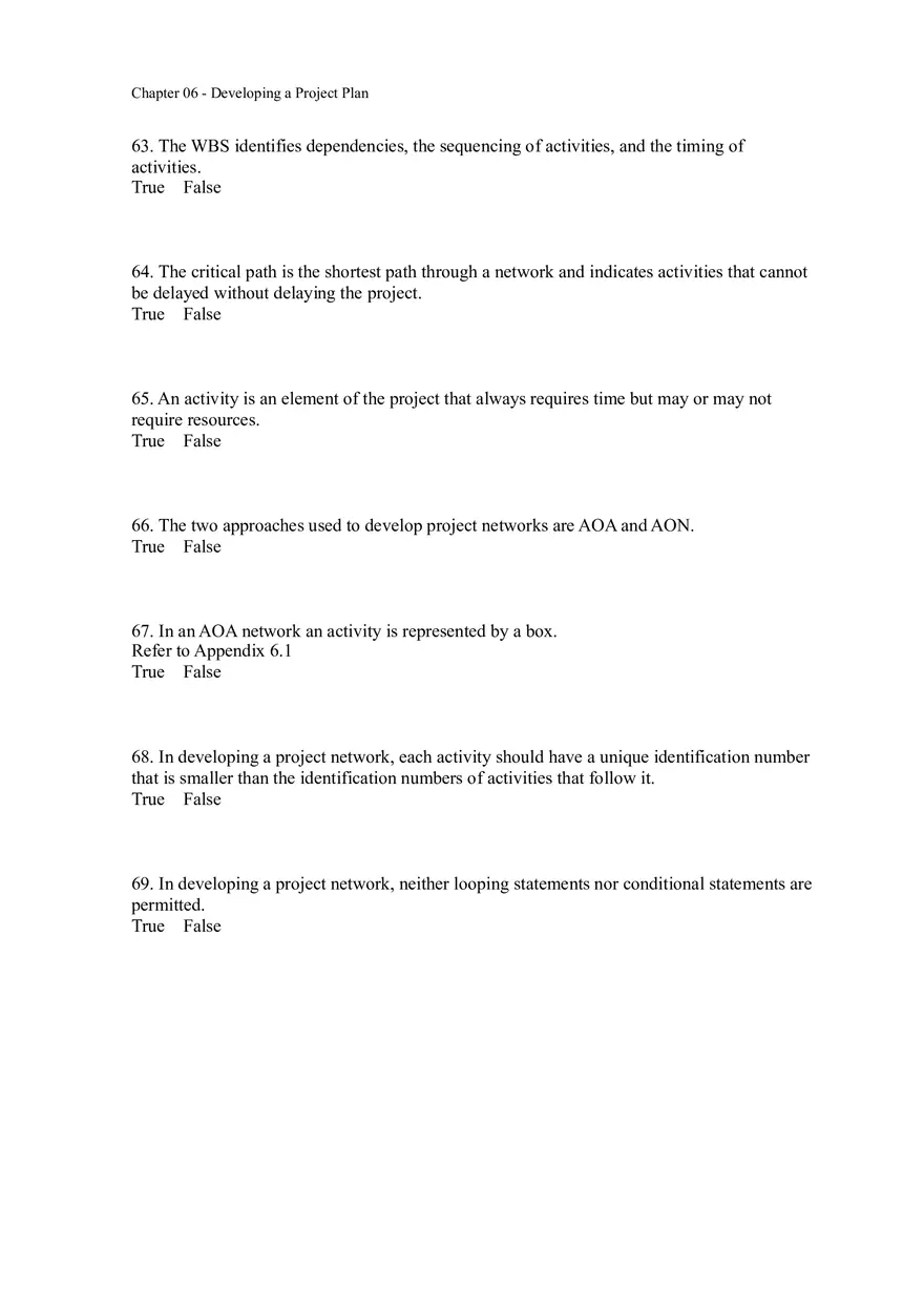 Chapter 06 - Developing a Project Plan Assignment - Page 5