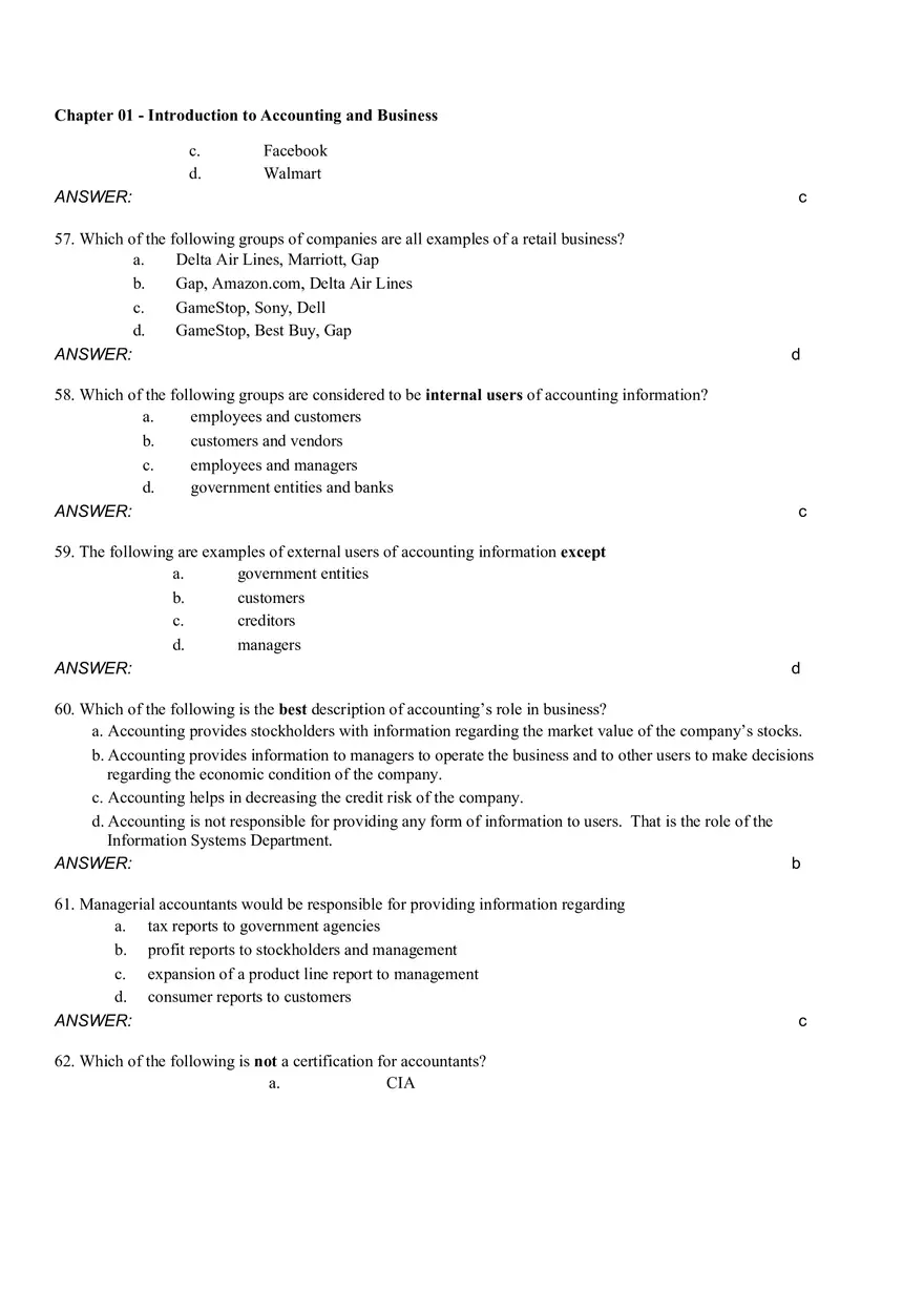 Introduction to Accounting and Business Ch 1 Part 1 - Page 8