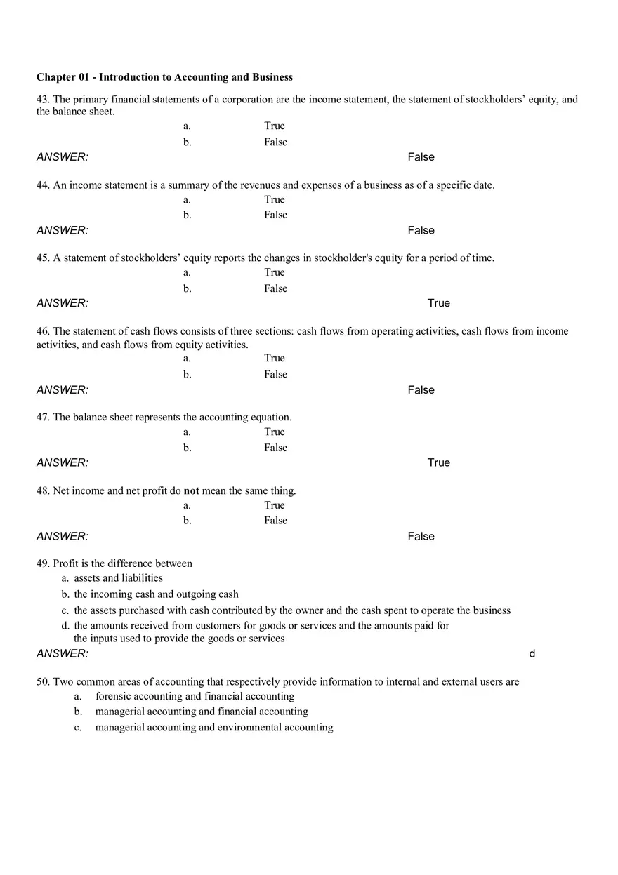 Introduction to Accounting and Business Ch 1 Part 1 - Page 6