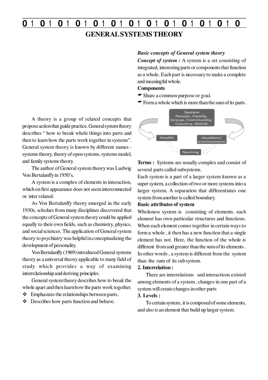 General Systems Theory - Page 1