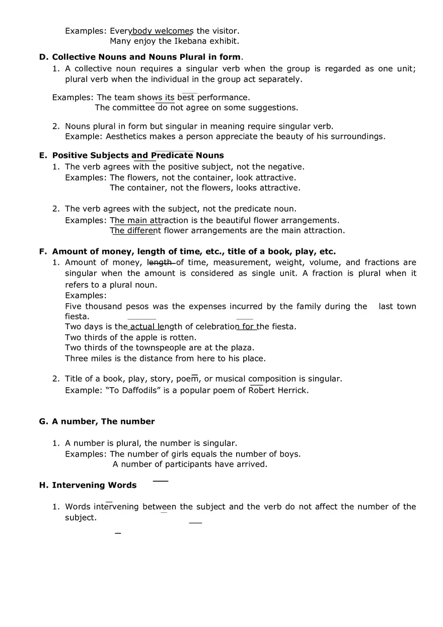 Lesson Plan In Subject Verb Agreement - Page 3