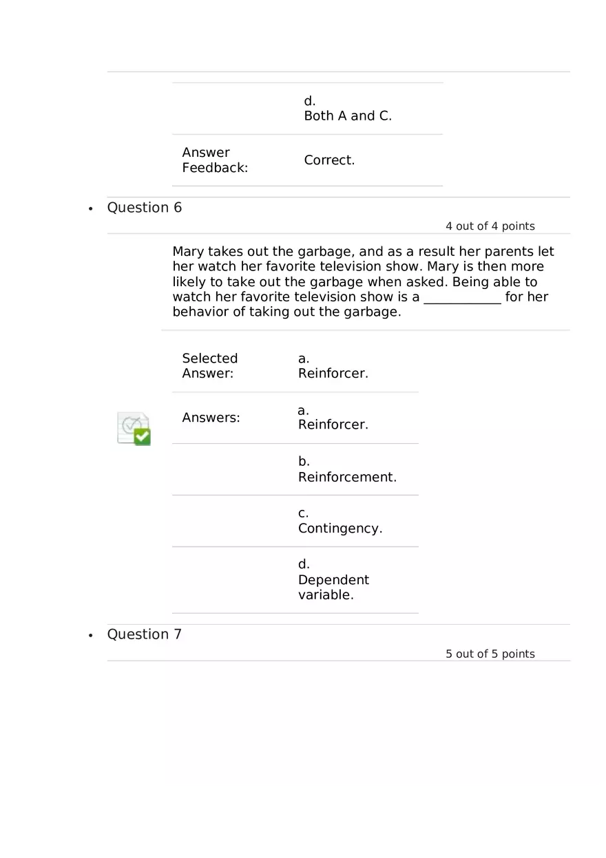 A Behavior Occurs Unit 5 Quiz - Page 16
