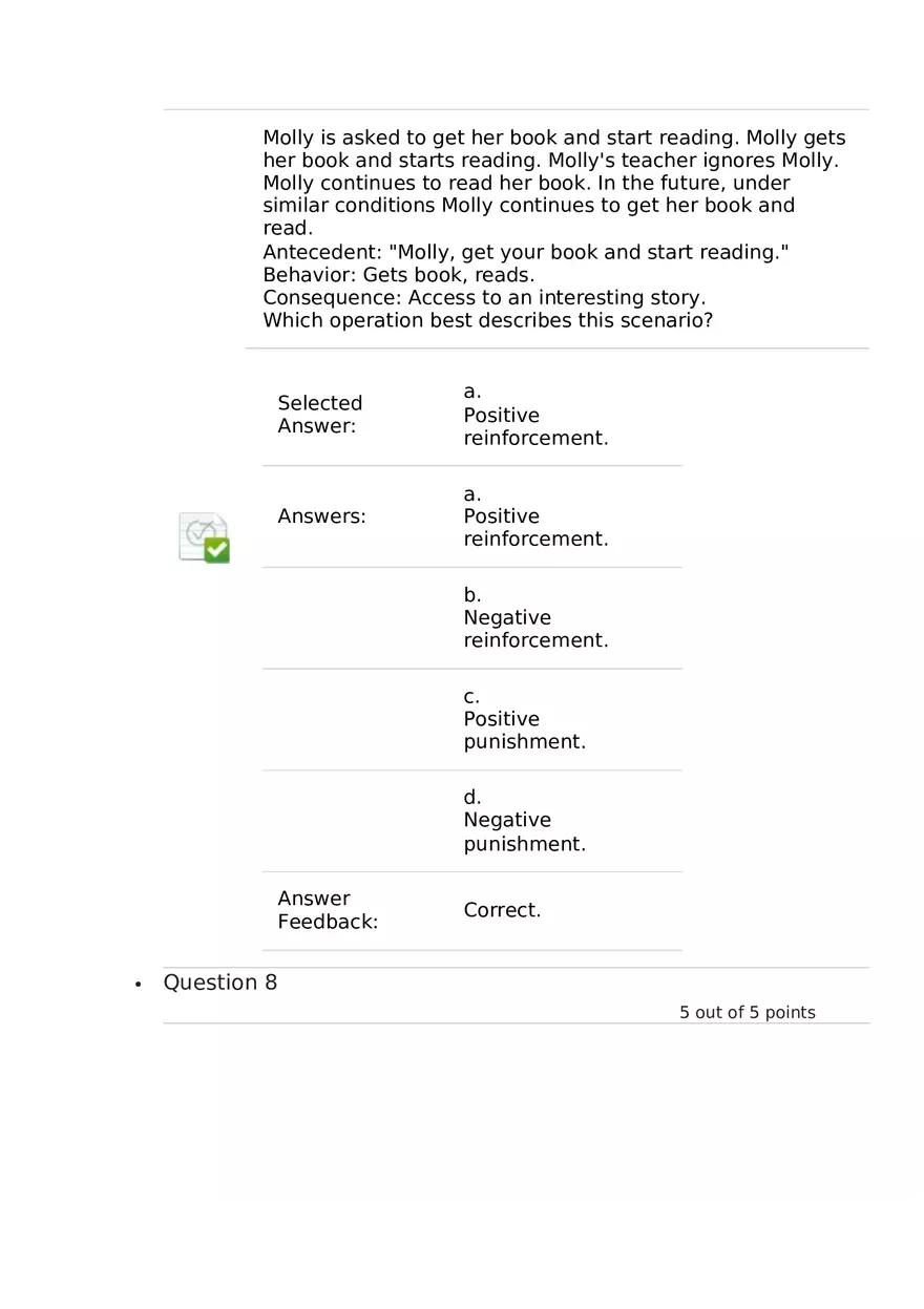 A Behavior Occurs Unit 5 Quiz - Page 17