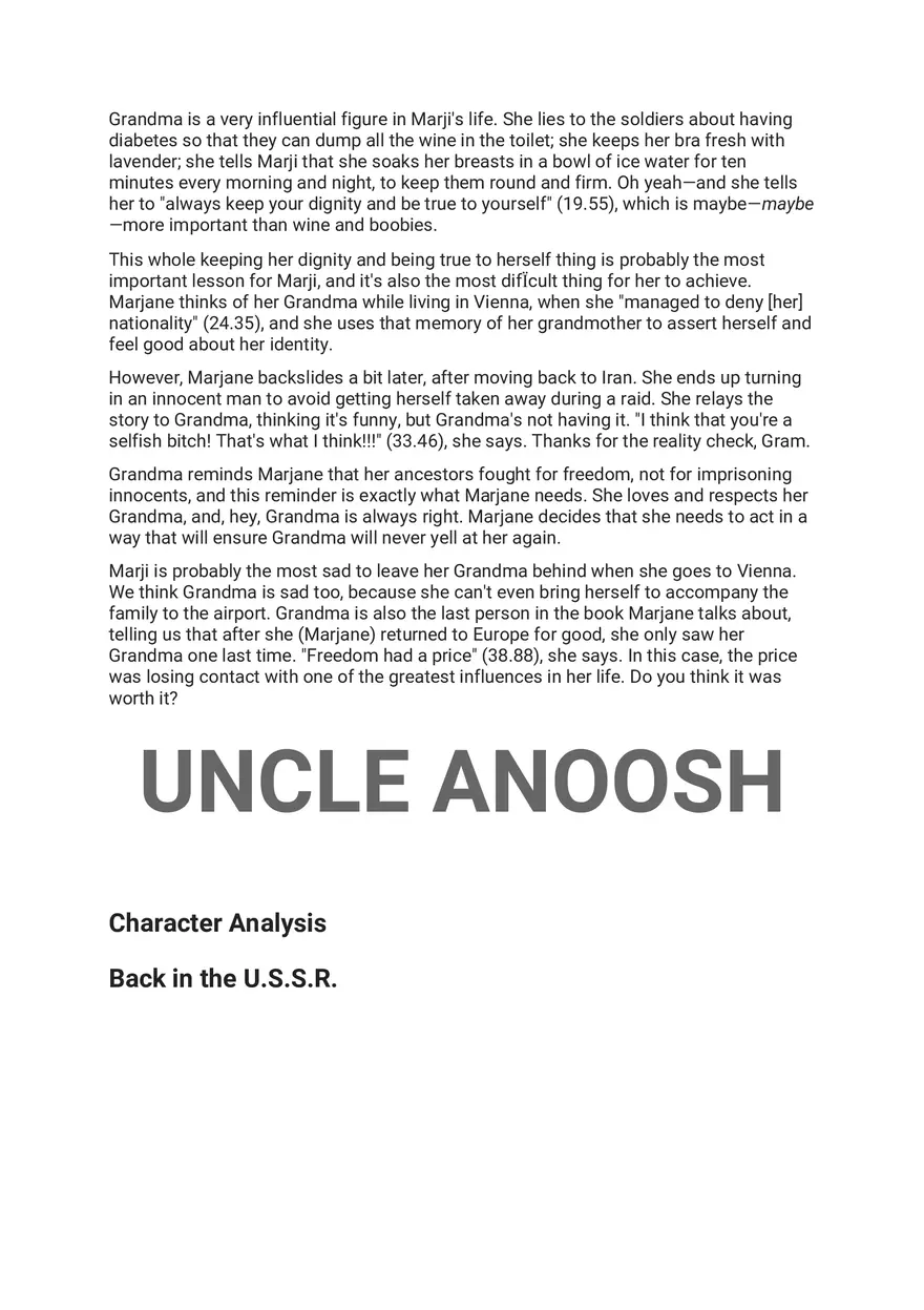 Persepolis Summary Part 6 - Page 7