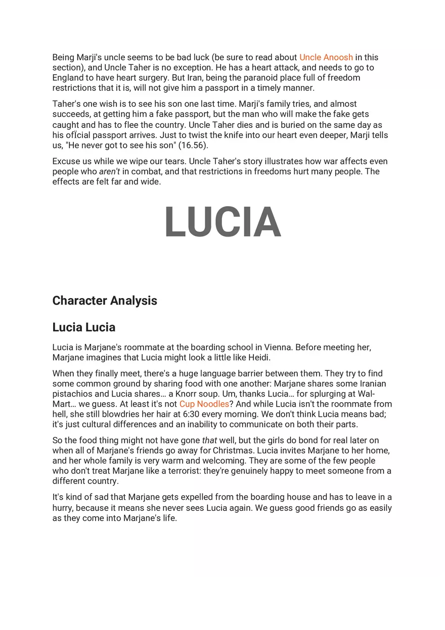 Persepolis Summary Part 6 - Page 11