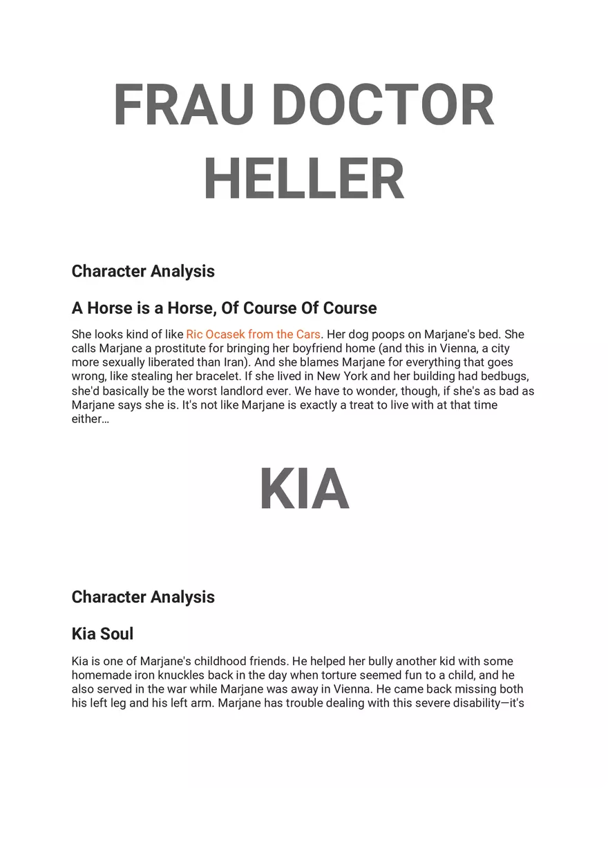 Persepolis Summary Part 6 - Page 3